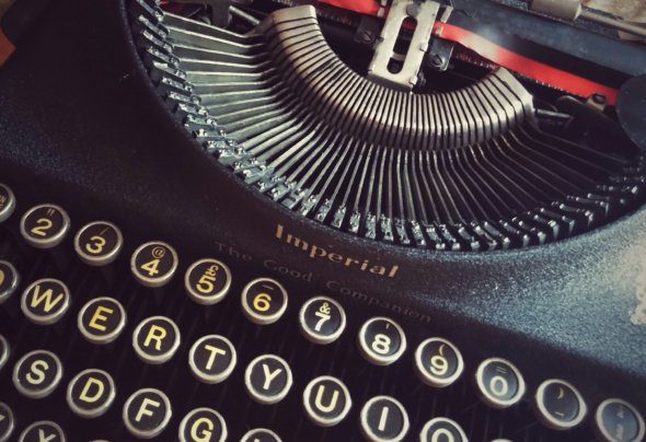 Vintage typewriter