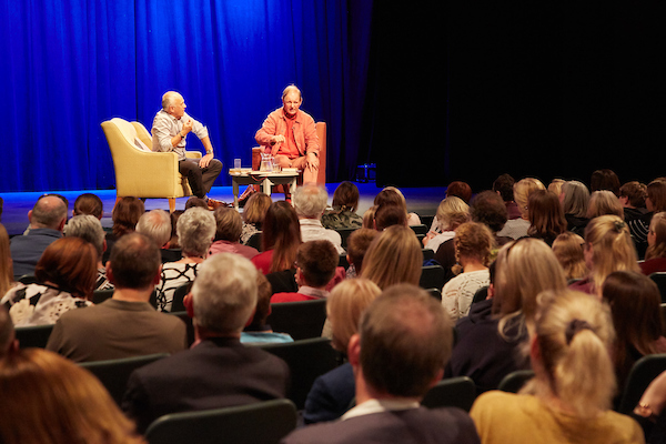 Author Michael Morpurgo on stage