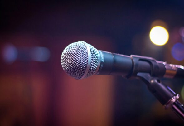 Microphone close up