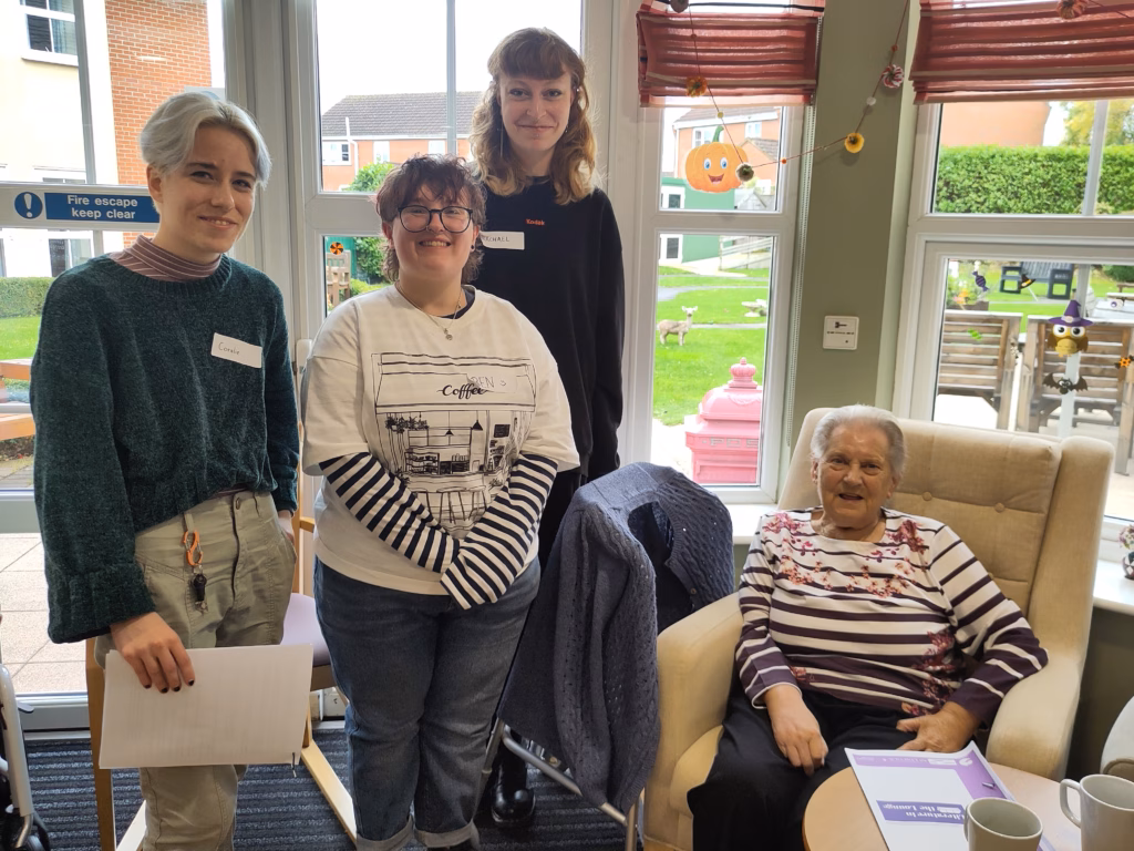 Students with care home residents